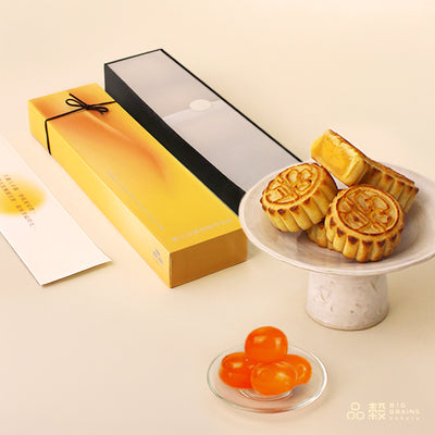 金沙奶黃拿酥皮月餅禮盒