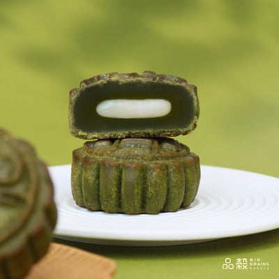 抹茶麻糬奶黃月餅
